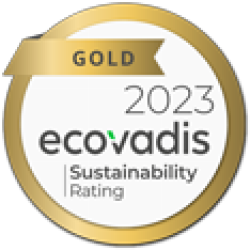Certificate Ecovadis 2023 Gold