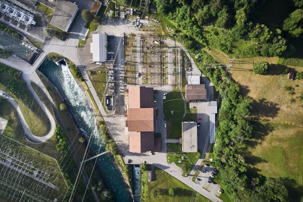 Bildaufnahme Wasserkraftwerk Graubünden