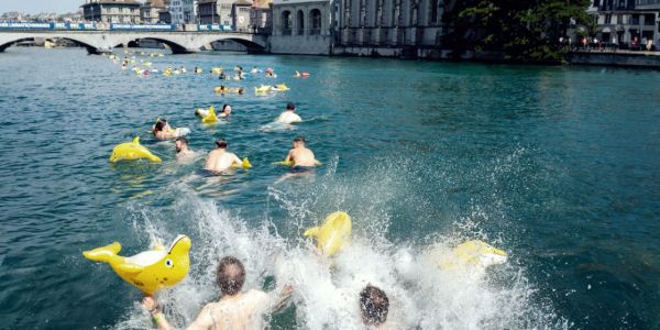 Ma descente de la Limmat. Mes billets. Mon ewz.